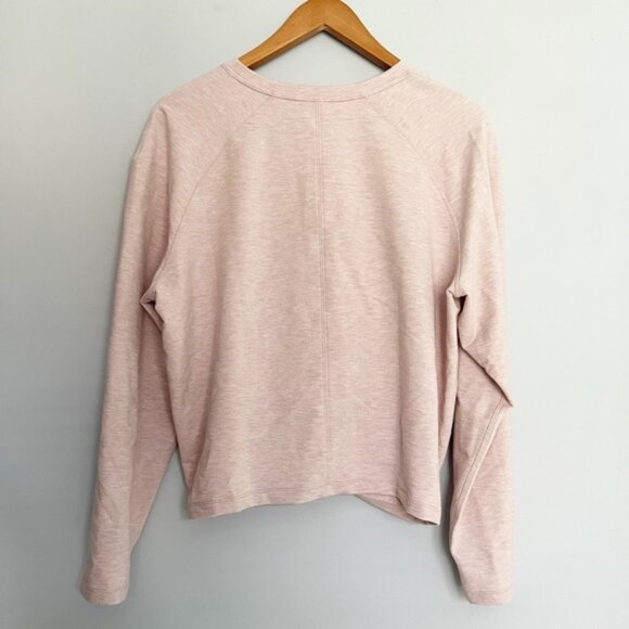 Lululemon Tuck and Gather Pullover Heathered Mod Faint Coral Size 10 - Picture 1 of 4